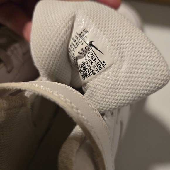 Nike Court Borough Mid 2 "White", Size US 13 C Unisex‎ Boys Girls - Picture 7 of 7